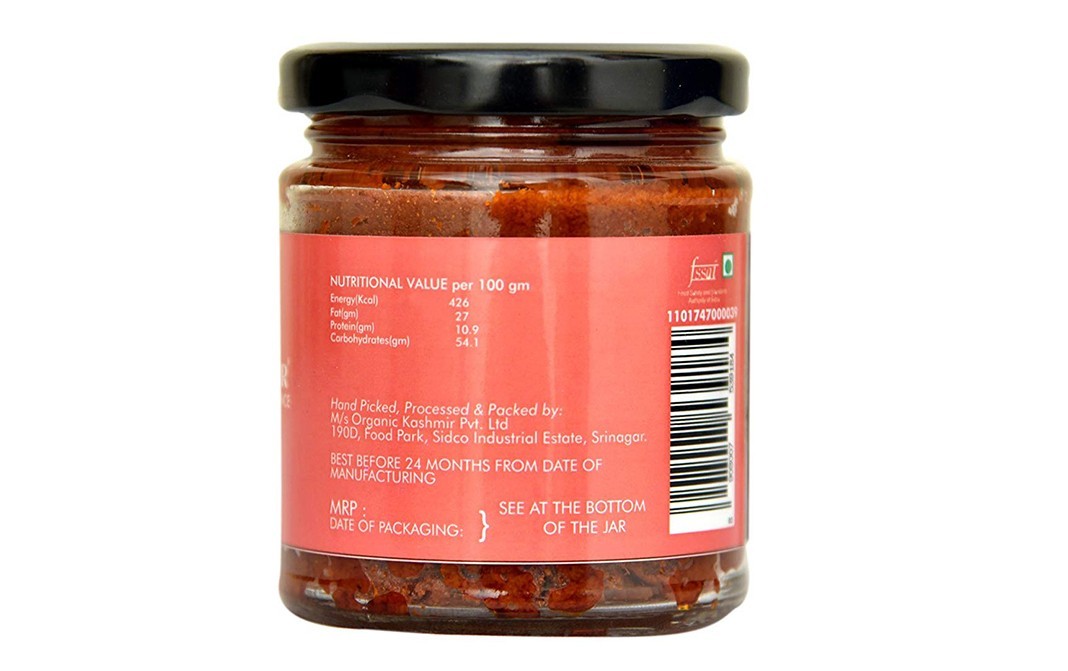 Organic Kashmir Vaaer Masala Tadka Masala   Glass Jar  200 grams